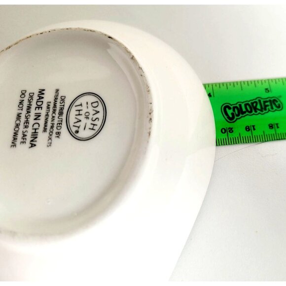 Dash Of That Ceramic Spoon Rest White Floral Design Large Ladle Size Earthenware - Picture 10 of 10